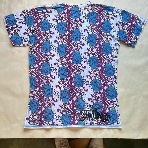 2000s Streetwear psychedelic all over print short sleeve Tshirt, new unworn cond - Picture 3 of 7